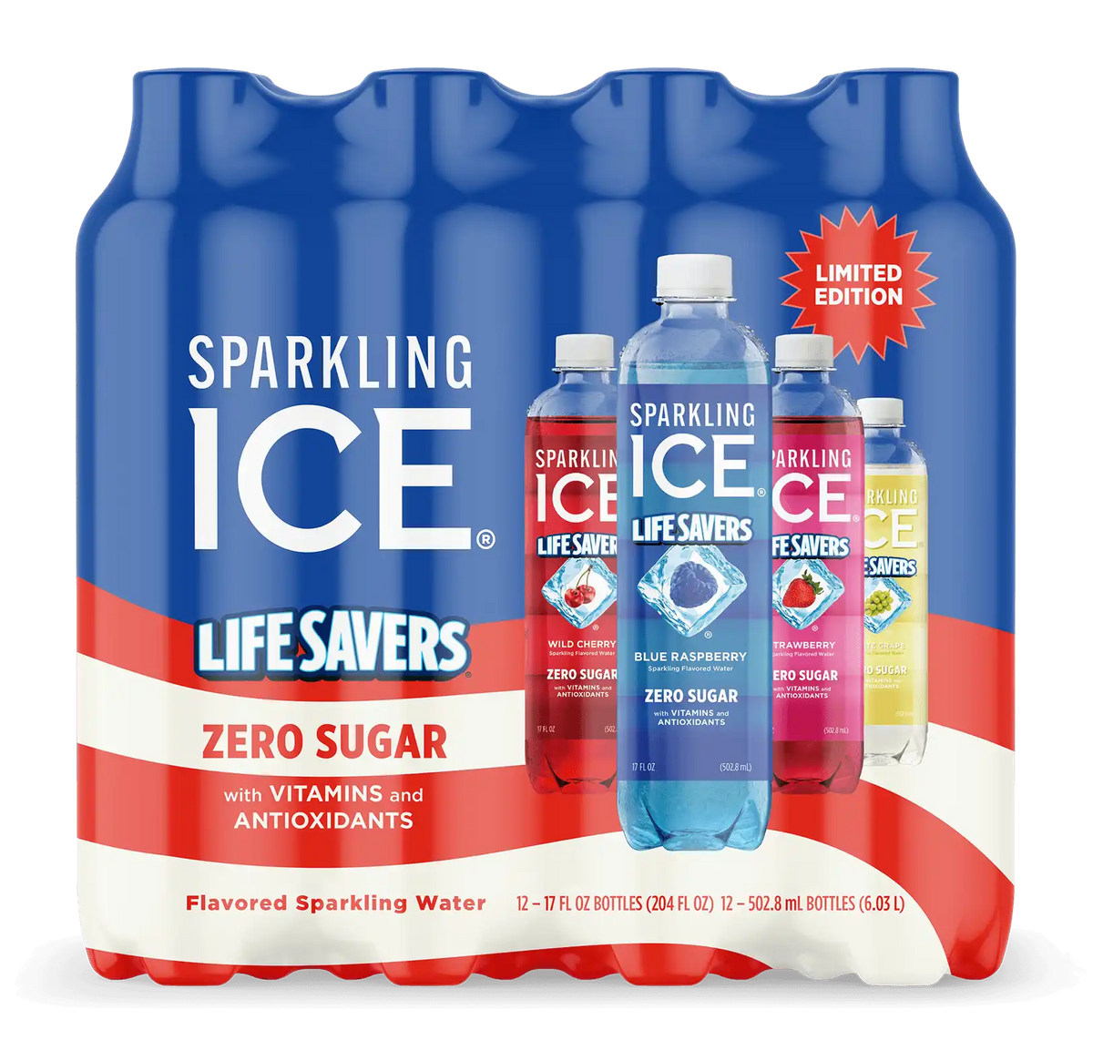 Sparkling Ice ® Life Savers™ Red, White & Blue Pack Main image